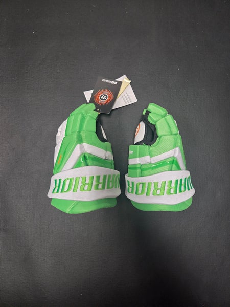 New 20th Anniversary Warrior Alpha LT Deluxe Gloves Junior 11" Green/White