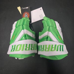 New 20th Anniversary Warrior Alpha LT Deluxe Gloves Junior 10" Green/White