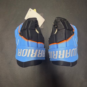New 20th Anniversary Warrior Covert LT Deluxe Gloves Senior 14" Light blue, orange, black, white