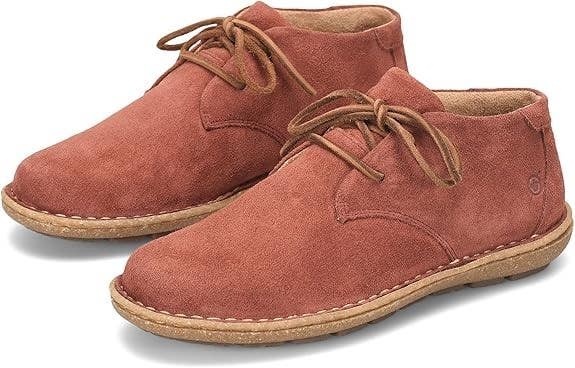 Born Naula II Boots Women's US 9.5 Brown Suede Almond Toe Ankle Bootie PQ747