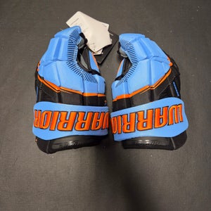 New 20th Anniversary Warrior Covert Deluxe Gloves Senior 14" Light blue/orange/black