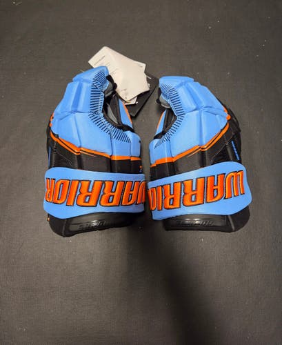 New 20th Anniversary Warrior Covert Deluxe Gloves Senior 14" Light blue/orange/black