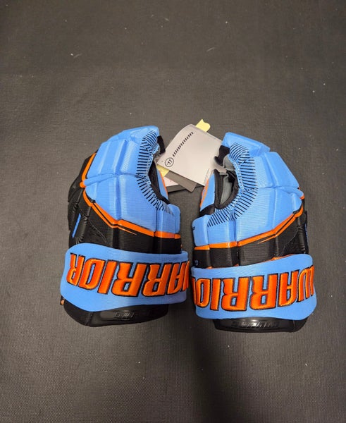 New 20th Anniversary Warrior Covert Deluxe Gloves Senior 13" Light blue/orange/black
