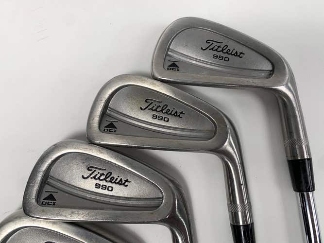 Titleist DCI 990 Iron Set 3-PW True Temper Dynamic Gold S300 Stiff Steel Mens RH