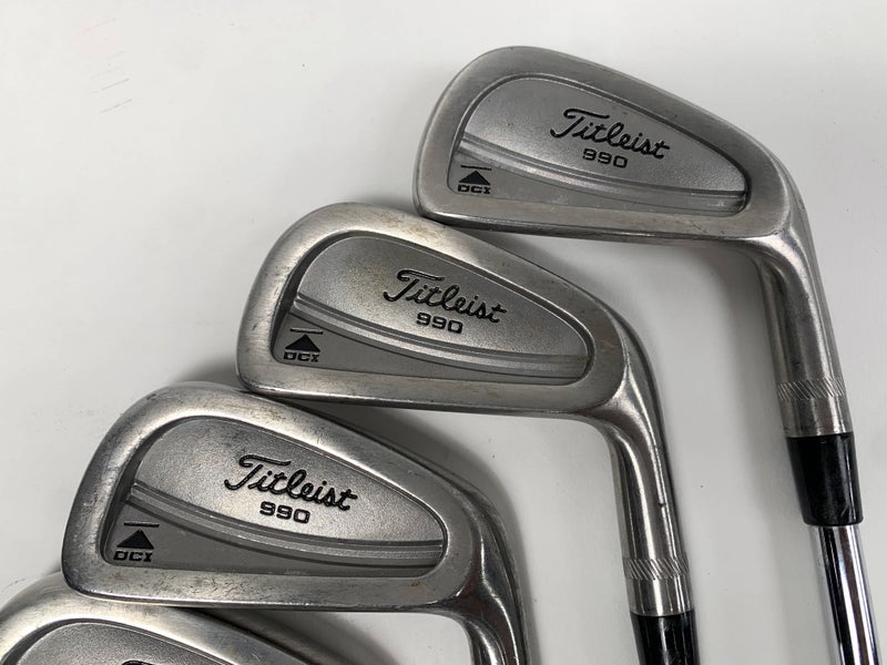 Titleist DCI 990 Iron Set 3-PW True Temper Dynamic Gold S300 Stiff Steel Mens RH