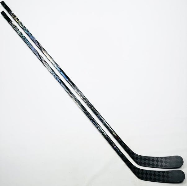 New 2 Pack Custom Silver Bauer TWITCH Hockey Sticks-LH-77 Flex-P92M-Grip W/ Full Tactile