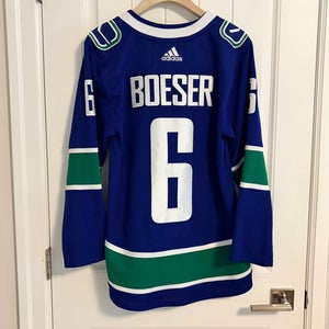 Authentic Adidas Vancouver Canucks Brock Boeser Blue Orca Jersey Size 42 XXS
