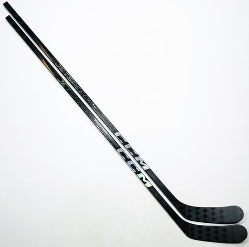 New 2 Pack Custom Black CCM JetSpeed FT7 Pro-LH-85 Flex-P90M-Grip W/ Bubble Texture