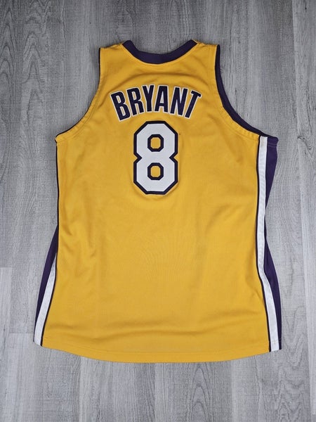 Mitchell & Ness Lakers Kobe Bryant 2000-01 Home Jersey Yellow Mens 52 2XL