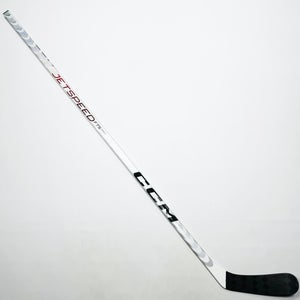 New Custom White CCM Jetspeed FT5 Pro (Trigger 8 Pro Build) Hockey Stick-LH-75 Flex-ZEGRAS-Grip