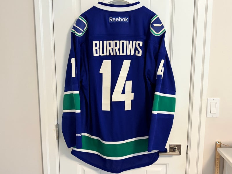 Authentic Reebok Vancouver Canucks Alex Burrows Blue Orca Jersey Size XXL 2XL