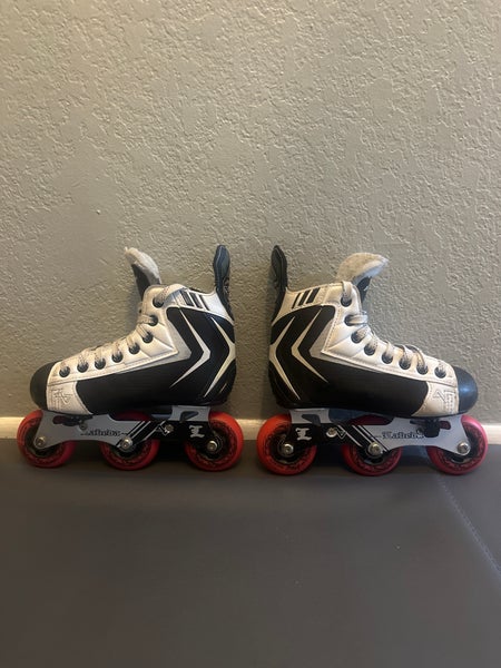 Alkali Hockey Skates Regular Width adjustable size boot Y11 - J1 (Used)