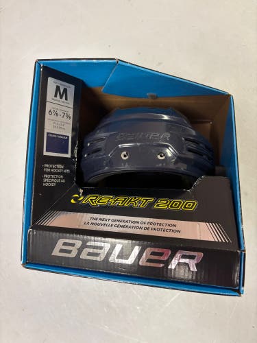 Navy Medium Bauer Re-Akt 200 Helmet (Used) Navy
