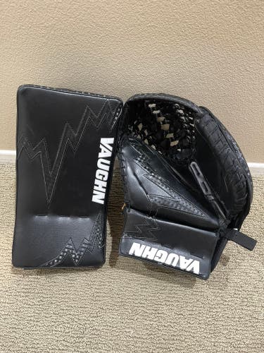 **Like New** Vaughn Velocity Iceberg Pro Senior Goalie Catch Glove & Blocker - Special Edition