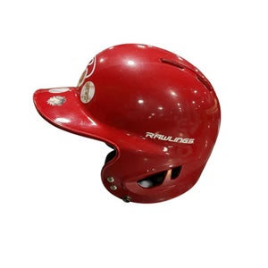 Used Rawlings RED HELMET Batting Helmet Mask Red One Size 11834-S000041217