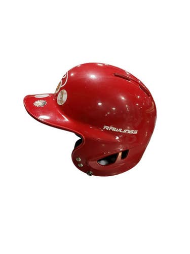 Used Rawlings RED HELMET Batting Helmet Mask Red One Size 11834-S000041217