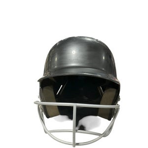 Used Easton BLACK HELMET Batting Helmet w/Mask Black One Size 11834-S000041359