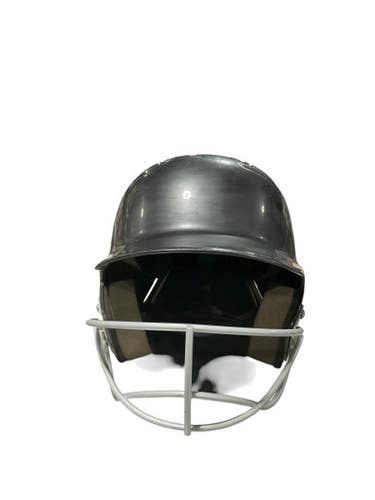 Used Easton BLACK HELMET Batting Helmet w/Mask Black One Size 11834-S000041359