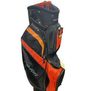 Used Top Flite BLK/ORANGE CART BAG Mens Cart Bag Orange 11834-S000041326
