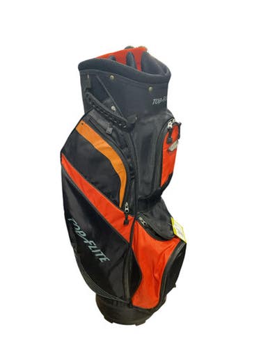 Used Top Flite BLK/ORANGE CART BAG Mens Cart Bag Orange 11834-S000041326