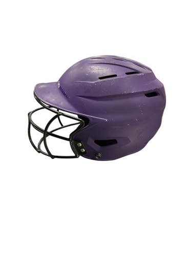 Used BoomBah PURPLE W/ MASK Batting Helmet w/Mask Purple One Size 11834-S000041246
