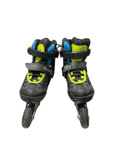 Used RUSH 360 QUAD 4-7 Junior Rec Fitness Skates Black Adjustable 11834-S000041241