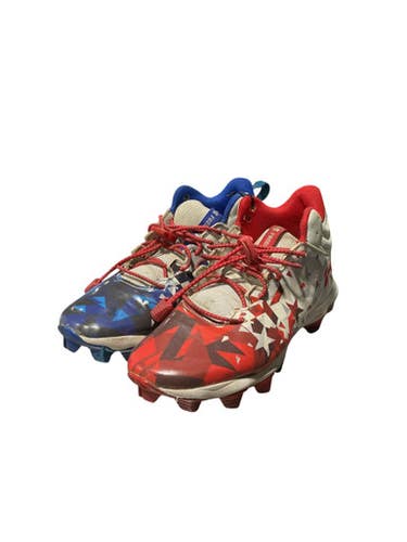 Used Under Armour BASEBALL CLEATS BB/SB Cleats Royal/Red/Grey Junior 02.5 11834-S000041156