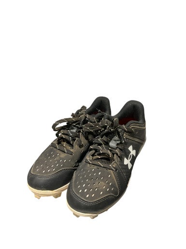 Used Under Armour LEAD OFF BB/SB Cleats Black Junior 01 11834-S000041163