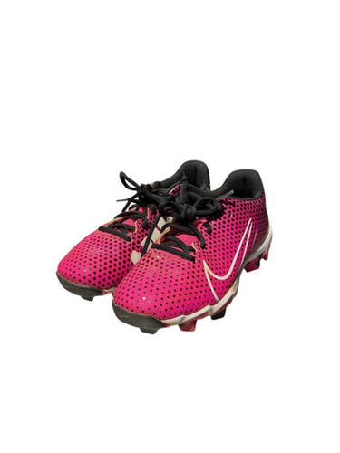 Used Nike HYPER DIAMOND 4 BB/SB Cleats Pink Junior 02.5 11834-S000041167