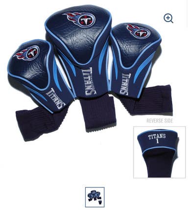 New TITANS 3PACK GLOVE CLUB HEADCOVERS 11834-JMG55508-31