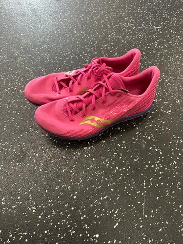 Used Saucony Track & Field Cleats Adult Pink Senior 8.5 11849-S000032242
