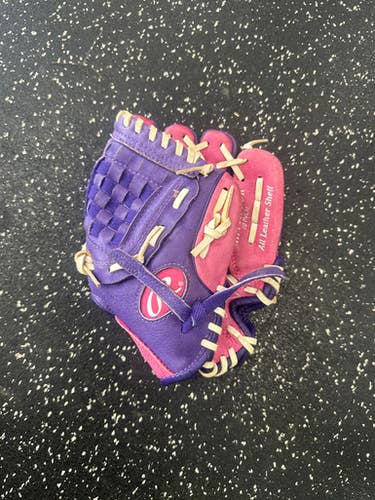 Used Rawlings HFP10PPUR BB/SB Glove RH Throw Pink 10" 11849-S000032376