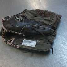 Used Rawlings GLOVE BB/SB Glove RH Throw Black 12" 11339-S000194933