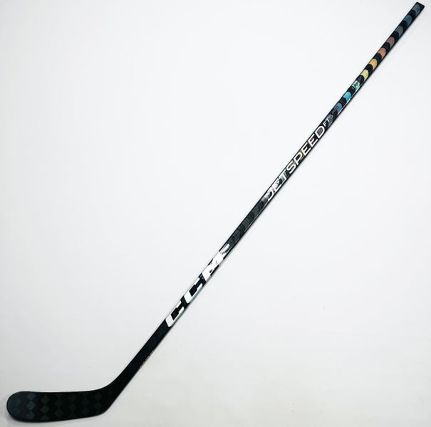 New Custom Black CCM Jetspeed FT5 Pro Hockey Stick-RH-70 Flex-P46M-Grip W/ Bubble Texture