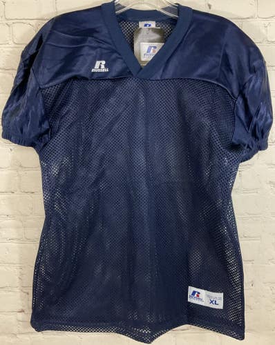 Russell Athletic Youth Extra Large Team Sports Durable Mesh Jersey Navy Elastic