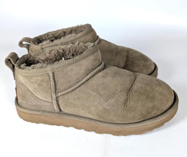 UGG Women's Classic Ultra Mini Smoke Plume Boots 1116109 Size 8