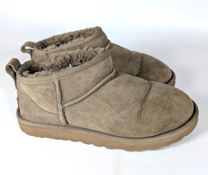 UGG Women's Classic Ultra Mini Smoke Plume Boots 1116109 Size 8