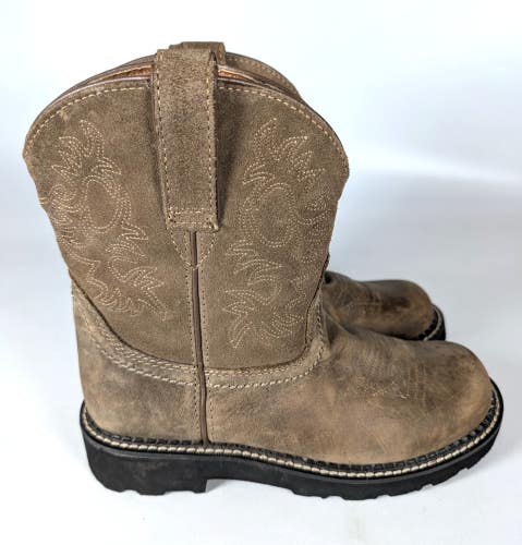 Ariat Fatbaby Western Classic Brown Leather Rodeo Boots Womens Size: 6.5 B
