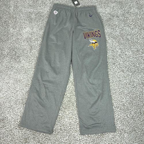 Minnesota Vikings Pants Mens Large Gray NFL Football Nike Dri FIT On Field Sport