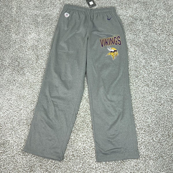 Minnesota Vikings Pants Mens Large Gray NFL Football Nike Dri FIT On Field Sport