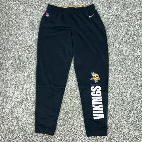 Minnesota Vikings Pants Mens Large Black NFL Football Nike On Field Sweatpant