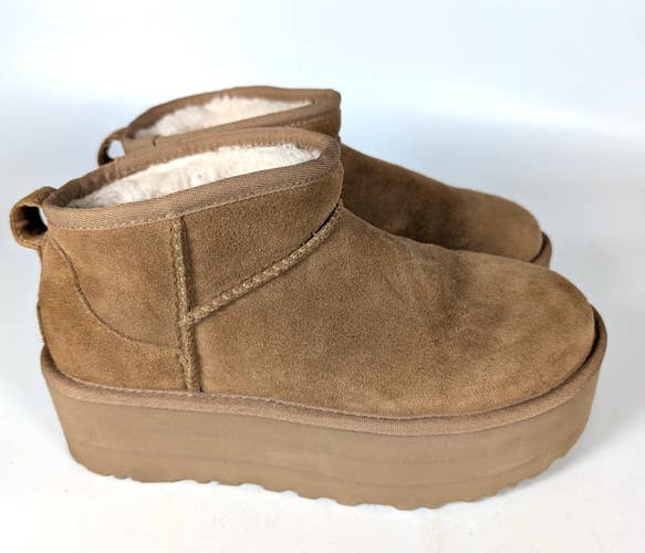 UGG Women's Classic Ultra Mini Platform Boot 1135092 Size: 7 Chestnut Brown