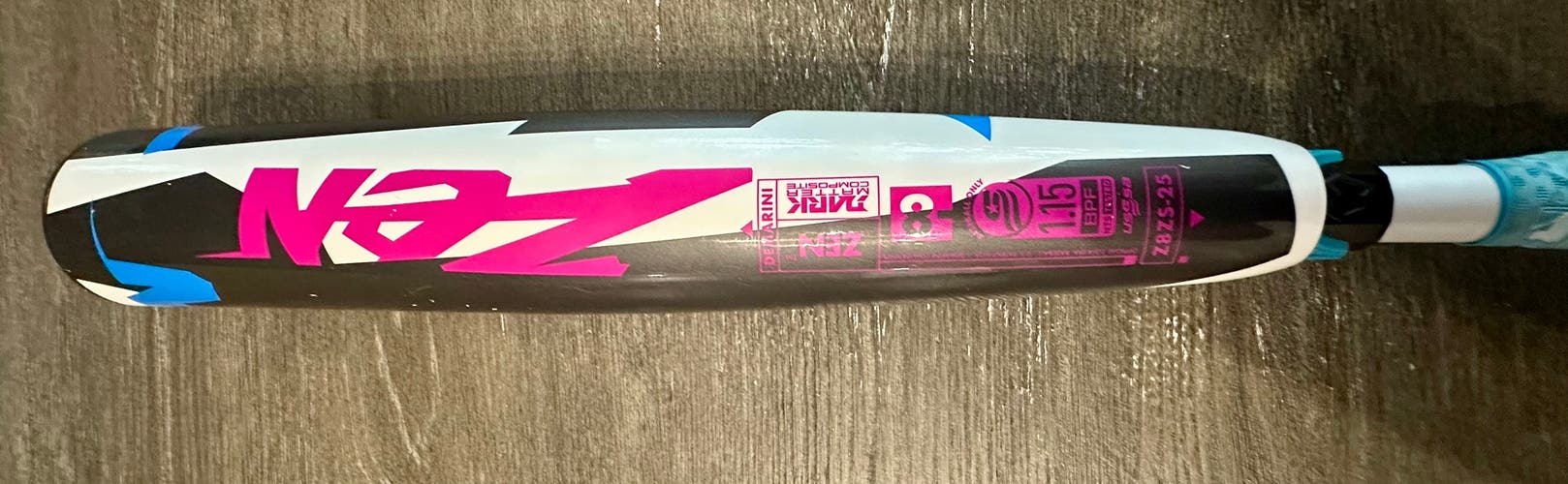 2025 DeMarini CF Zen Composite Bat USSSA Certified (-8) Composite 22 oz 30" (Used)