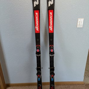 157 cm Nordica Dobermann GSJ Skis With Bindings Max Din 10 (Used)