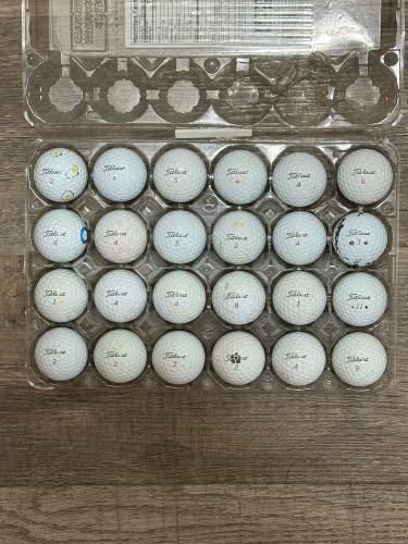 24 Titleist Pro V1x Golf Balls - 3A Condition