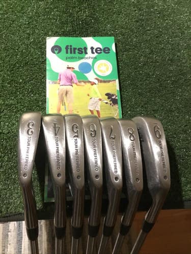 Taylormade T-D Tour Preferred Irons Set (3-9 Irons) Stiff S300 Steel (-1/2)