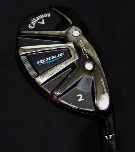 CALLAWAY ROGUE 2 HYBRID 17 LOFT STIFF FLEX, SHAFT 41", REGULAR FLEX, NEW GRIP