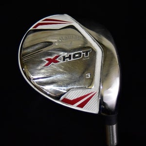 CALLAWAY XHOT 3 WOOD, STIFF FLEX, SHAFT 43", RIGHT HANDED