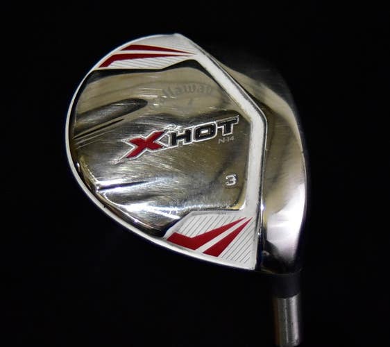 CALLAWAY XHOT 3 WOOD, STIFF FLEX, SHAFT 43", RIGHT HANDED