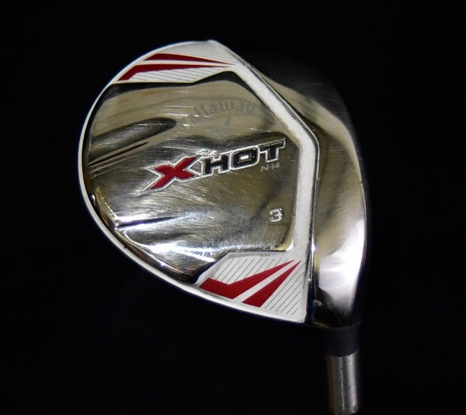 CALLAWAY XHOT 3 WOOD, STIFF FLEX, SHAFT 43", RIGHT HANDED